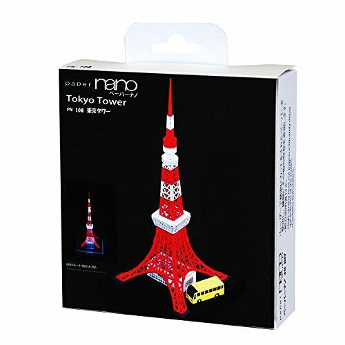 Kawada PN108 Papernano Tokyo Tower Paper craft model NEW from Japan_3