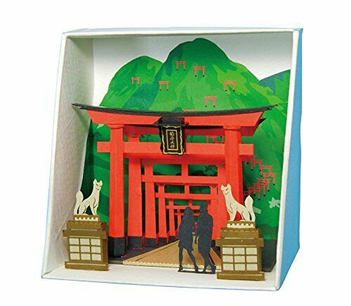 Kawada PN-111 Paper Nano Inari Shrine Building Kit NEW from Japan_1