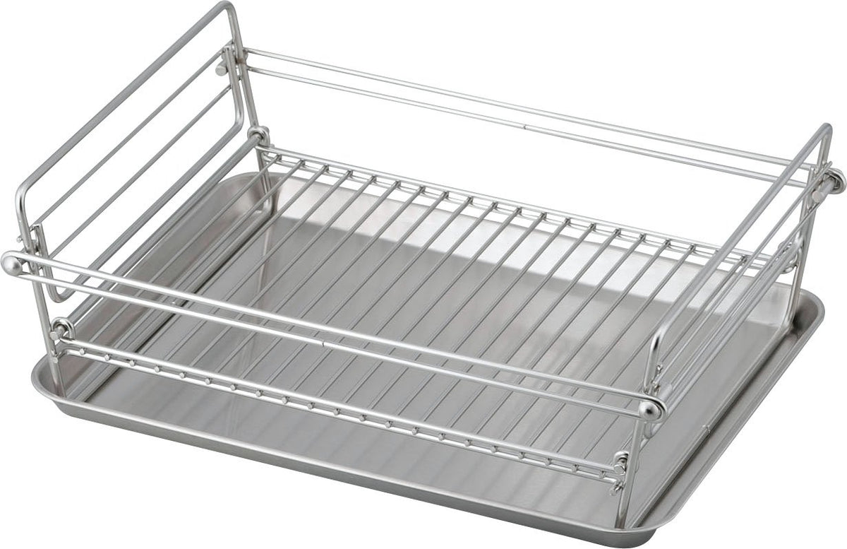 Foldable Stainless Steel Dish Drainer Drying Rack Small Made in Japan ...