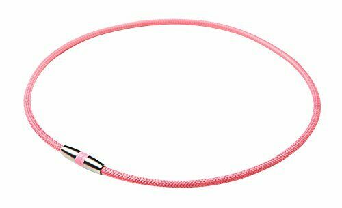 phiten Necklace RAKUWA Magnetic Titanium Necklace Pink 45cm NEW_1