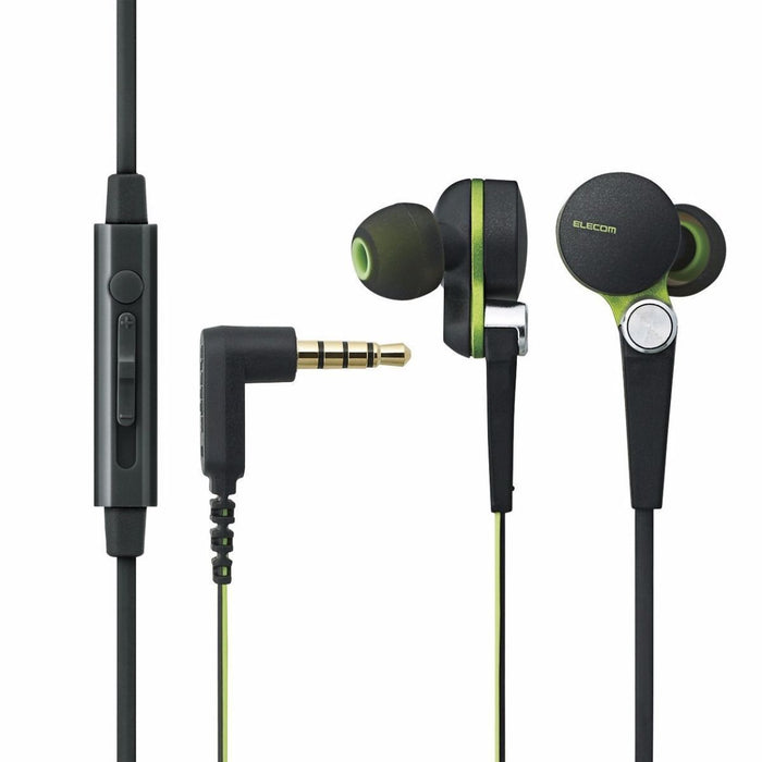 ELECOM EHP-CS3570 In-Ear Headset for Smartphones 'Grand Bass System' Black NEW_1