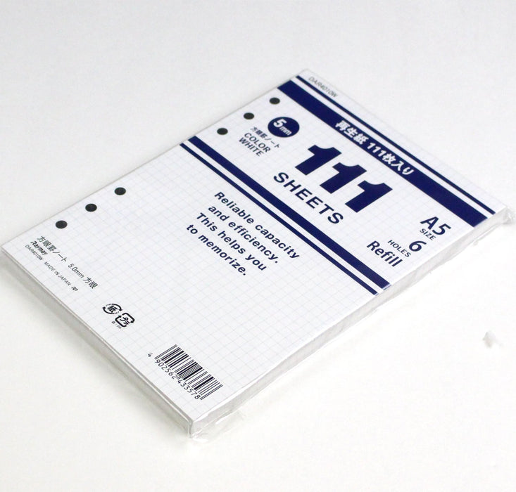 Reimei Fujii System Notebook Refill Value Notebook Grid Ruled A5 DAR4010W NEW_2