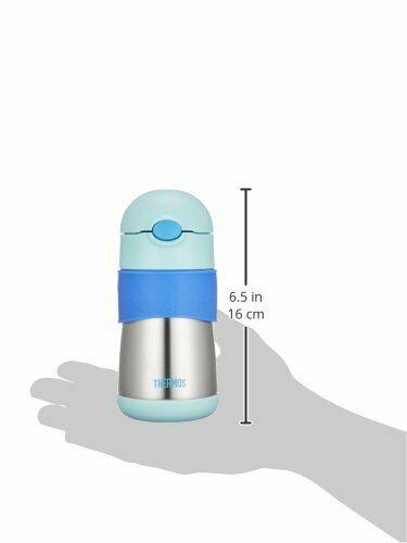 THERMOS Vacuum Insulation Baby Straw Mug Bottle 0.29L Blue FFH-290ST NEW_6
