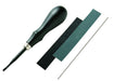 Craft Sha Leathercraft Edge Beveller with Leather Edger Sharpener 0.8mm 8422-01_1