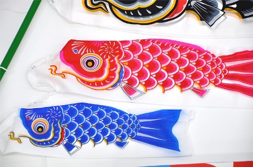 Japanese Children's Day Carp shaped streamers Kite Koi Fish KOINOBORI Wind Sock_4