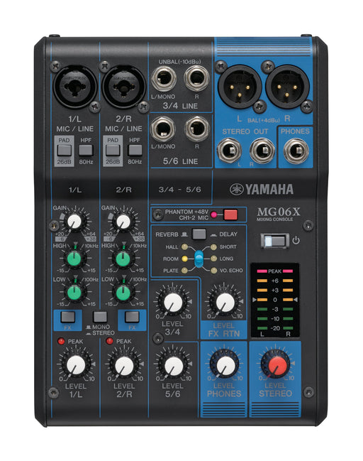 Yamaha MG Series 6 Channel Mixing Console MG06X Analog Mixer USB 20.1x15x6.1cm_1