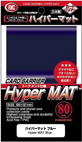 KMC CARD BARRIER Hyper MAT Blue SLEEVES for MTG Pokemon 91x66mm 1539 NEW_2