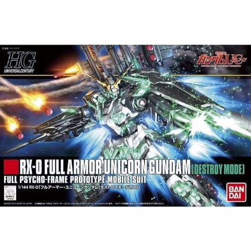 BANDAI HGUC 1/144 RX-0 FULL ARMOR UNICORN GUNDAM DESTROY MODE Plastic Model Kit_1