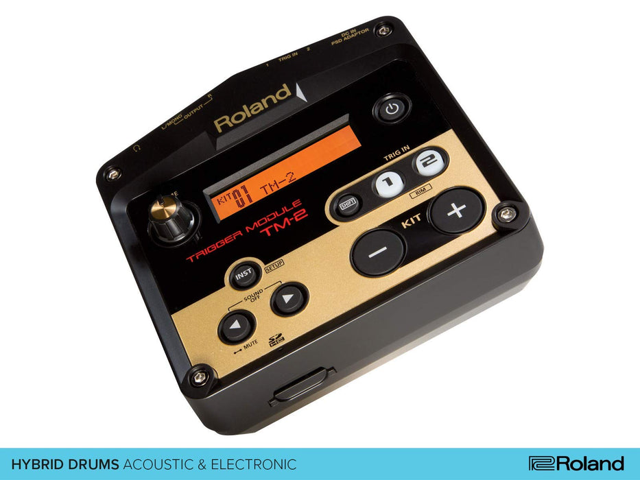 Roland TM-2 Trigger Module Hybrid Drum Black Battery Powered acoustic&electronic_3