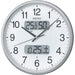 SEIKO Wall clock Radio Wave Analog Silver Metallic KX383S 35x5.2cm Battery NEW_1