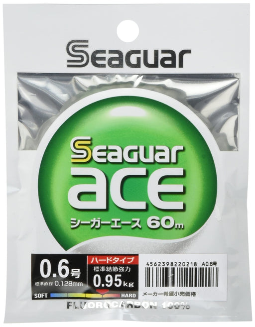 KUREHA Seaguar Ace Fluorocarbon Line Leader 60m #0.6 0.95kg 2.1lb ‎NA600.6 NEW_1