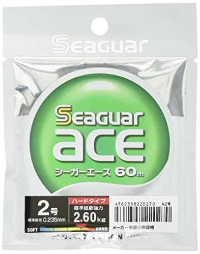 KUREHA Seaguar Ace Fluorocarbon Line Leader 60m #1.5 2.05kg 4.5lb Clear ‎NA601.5_1