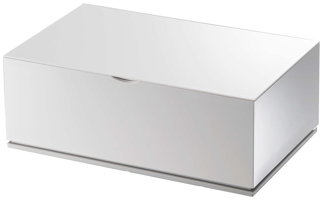 Yamazaki wet tissue case veil white 7862 16Lx6Wx10Hcm Simple Stylish ABS NEW_1