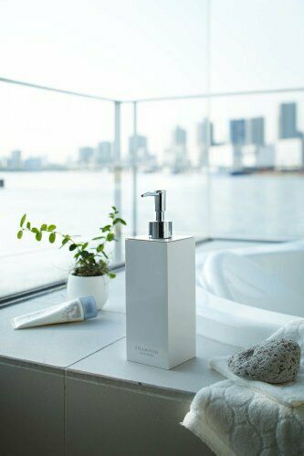 Yamazaki businessman MIST two-way dispenser mist Square Body Soap White 7896 NEW_5