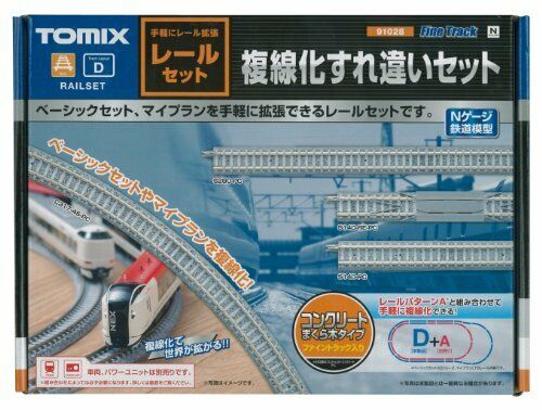 TOMIX N Scale 91028 FINE TRACK Rail Double-Track Passing Set Track Layout NEW_1