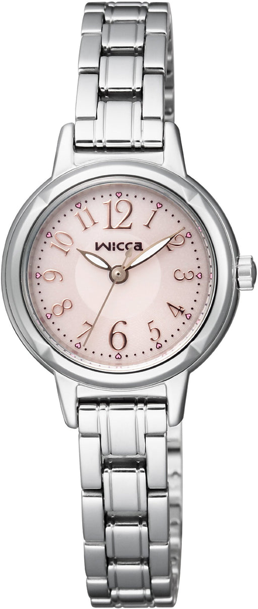 CITIZEN wicca Solar Tech KH9-914-91 Solor Women's Watch Stainless Steel Pink NEW_1