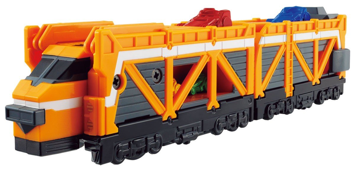 Bandai Ressha Sentai Tokkyuger Ressha Gattai Seriies 7 Car Carrier Train Figure_1