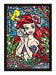 Jigsaw Puzzle Stained Art Disney Ariel stained glass 266p DSG-266-751 NEW_1