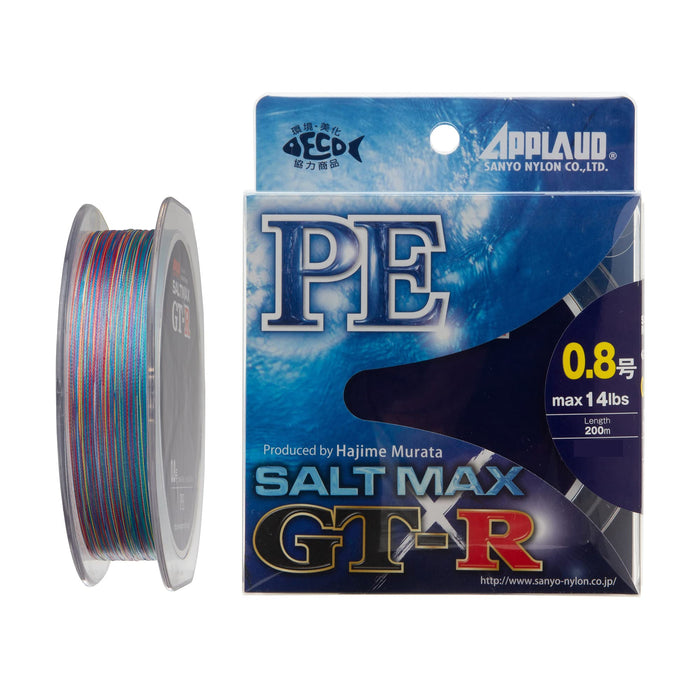 Sanyo Nylon APPLAUD SALTMAX GT-R PE 200m #0.8 14LB Fishing Line ‎Breakwater NEW_1
