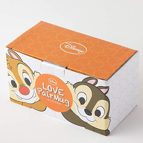 Disney Chip & Dale LOVE Pair Mug 250ml SAN2316 Sunart NEW from Japan_2