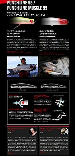 APIA Punch Line Muscle 95 Pencil Sinking Lure 01 NEW from Japan_2