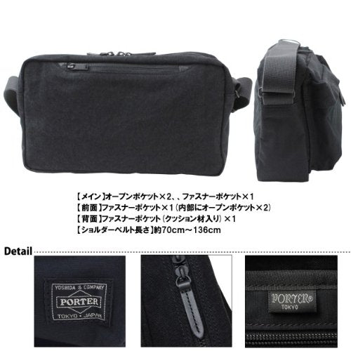 YOSHIDA KABAN PORTER BRIDGE SHOULDER BAG L 193-04061 Black W300xH170xD80mm NEW_3