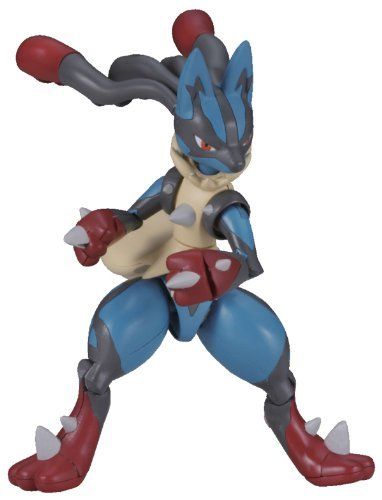 Pokemon Plamo Collection 35 MEGA LUCARIO Plastic Model Kit BANDAI NEW F/S_1