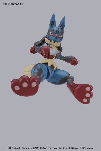 Pokemon Plamo Collection 35 MEGA LUCARIO Plastic Model Kit BANDAI NEW F/S_2