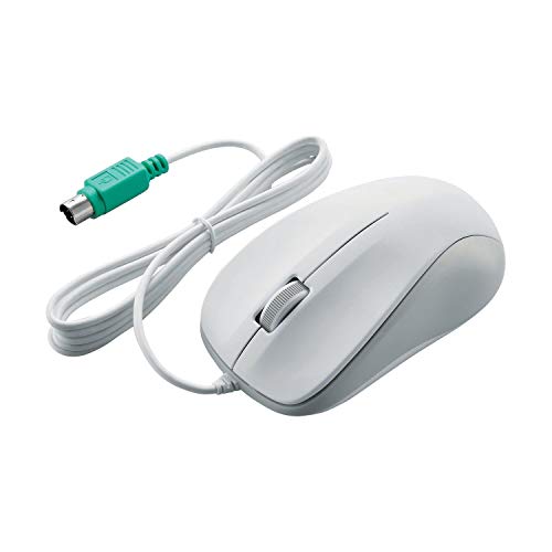 Optical mouse Elecom PS2 white 3 buttons ROHS Directive compliance NEW_4