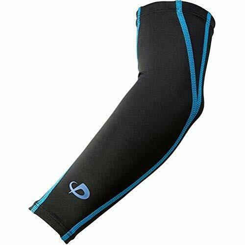 Phiten Sports Sleeve X 30 for 2 arms Black x Blue Lsize NEW from Japan_1