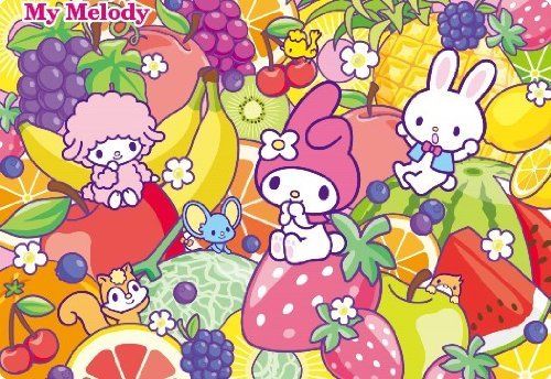 Tenyo 60 pieces Children's Puzzle My Melody Fruit Party Child Puzzle NEW_1