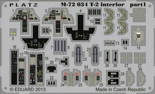 Platz 1/72 Photo-Etched Parts for JASDF T-2 Plastic Model Kit NEW from Japan_1