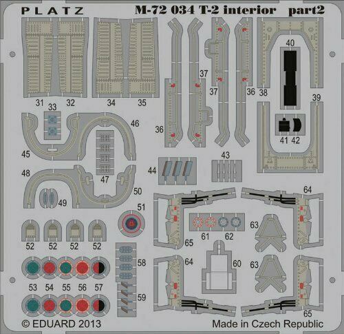 Platz 1/72 Photo-Etched Parts for JASDF T-2 Plastic Model Kit NEW from Japan_2