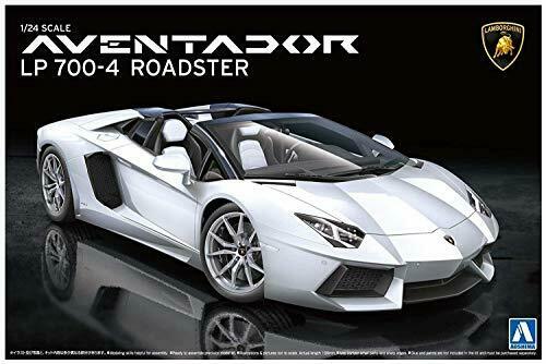 Aoshima Bunka Kyozai 1/24 Super Car Series No.12 Lamborghini Aventador Roadster_1