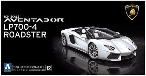 Aoshima Bunka Kyozai 1/24 Super Car Series No.12 Lamborghini Aventador Roadster_2