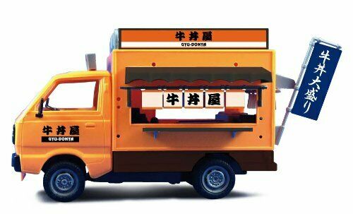 Aoshima 1/24  Mobile Sales Car Gyudon Restaurant Plastic Model Kit NEW_1