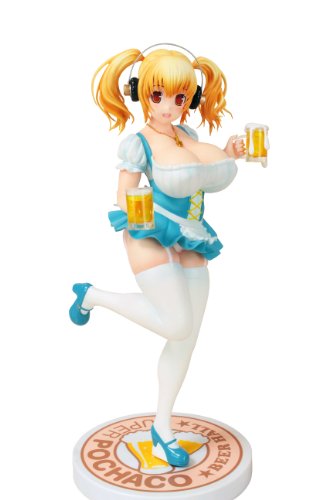 Super Pochaco Beer Girl Ver. 1/6 Scale PVC Figure from Japan_1
