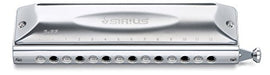 SUZUKI Chromatic Harmonica Sirius Series S-56C Long stroke Silver NEW from Japan_1