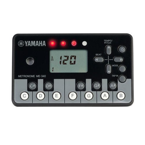 YAMAHA Digital Metronome Piano Black ME-340PF keyboard-like buttons NEW_1