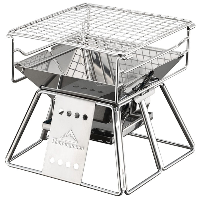 CAMPING MOON BBQ stove & fire pit with storage bag X-mini XS size for 1-2people_1