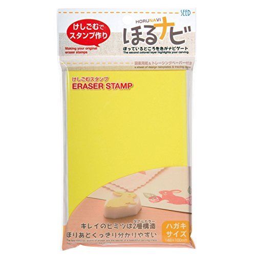 Seed Horu navi A6 postcard size KH-HN1-5P yellow x white NEW from Japan_1