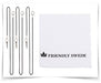 The Friendly Swede Touch Pen with Microfiber Cleaning Cloth Blue Black White NEW_4