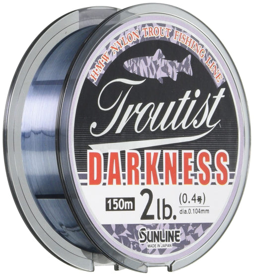 SUNLINE Troutist Darkness HG Nylon 150m #0.4 2lb Navy Braided Fishing Line NEW_1