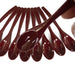 Dohichu Spoon resin small size Red Set of 10pcs for Chawanmushi yogurt pudding_2