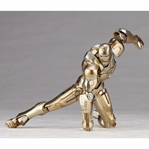 Tokusatsu Revoltech No.052 Iron Man 3 IRONMAN MARK XXI MIDAS Figure KAIYODO_2