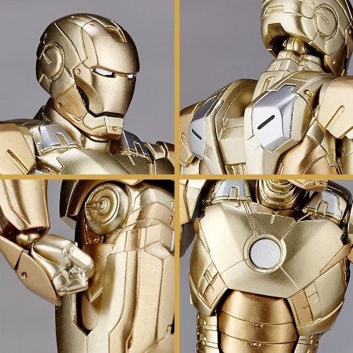 Tokusatsu Revoltech No.052 Iron Man 3 IRONMAN MARK XXI MIDAS Figure KAIYODO_7