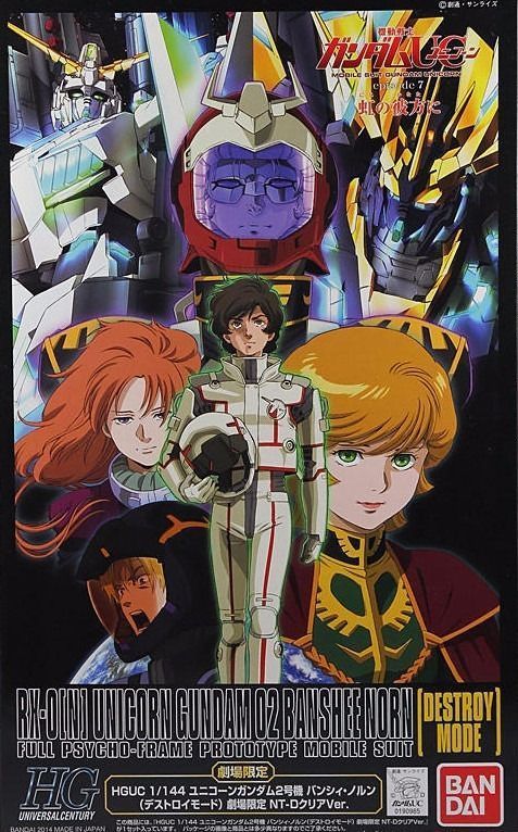 BANDAI HGUC 1/144 RX-0 UNICORN GUNDAM 02 BANSHEE NORN NT-D CLEAR Model Kit Japan_1