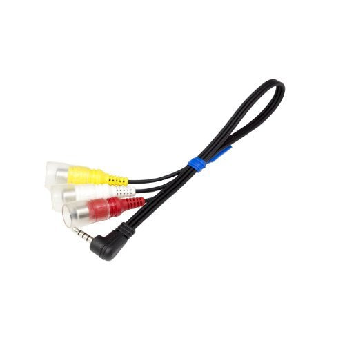 ALPINE AUX Conversion Video Input Cable KCE-250IV 0.3m Black Cable Audio NEW_3