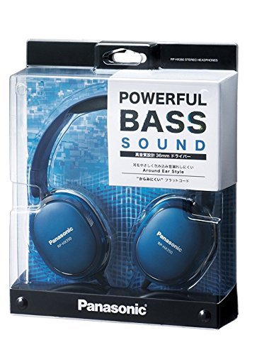 Panasonic Sealed Type Surround Headphone DTS RP-HX350-A Blue Around Ear Style_4