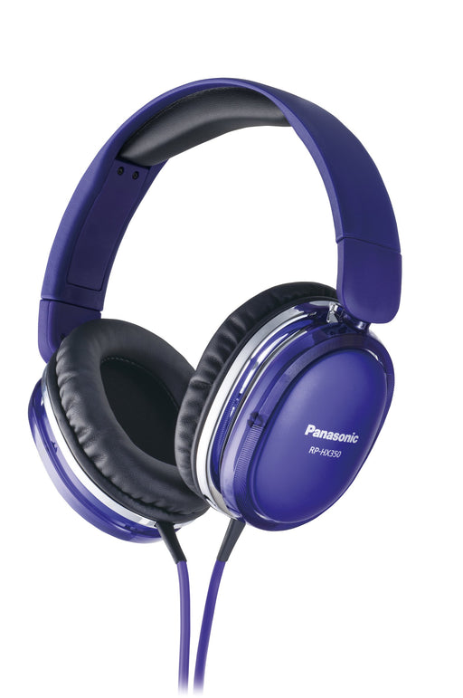 Panasonic Sealed Type Surround Headphone DTS RP-HX350-V Purple Flat Cable 1.2m_1